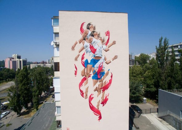 As incríveis pinturas e murais foto-realistas com mulheres e glitches de James Bullough James Bullough arte pinturas murais mulheres glitches foto realistas beleza