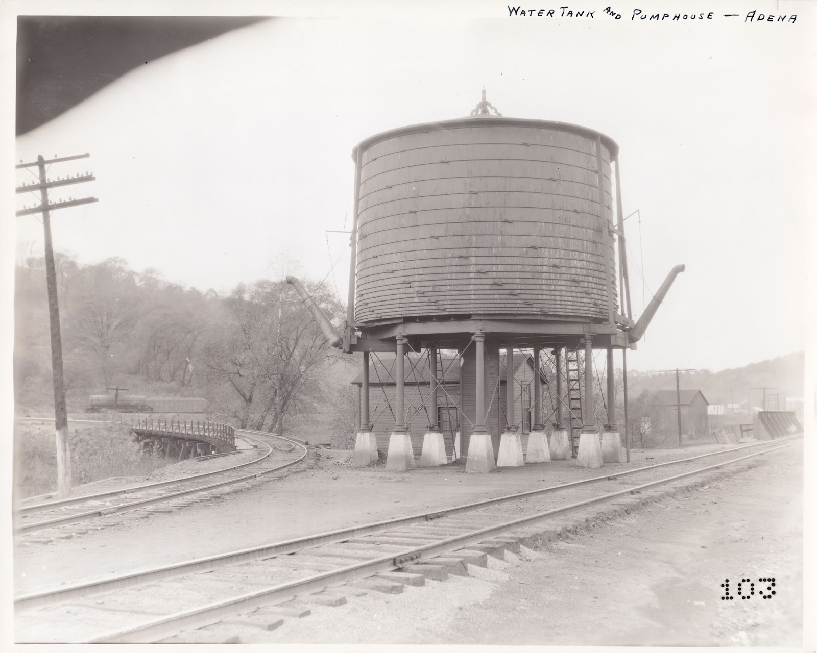 Adena Railroad Adena Water Tank Mystery Solved