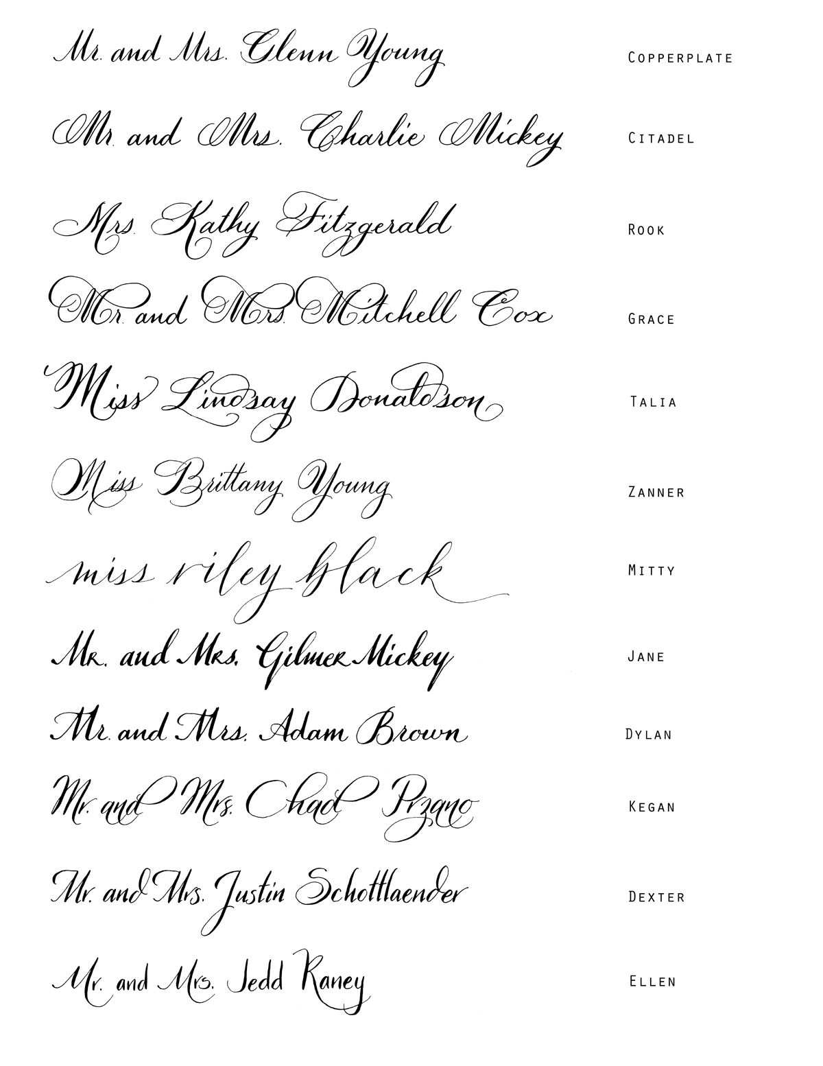 Calligraphy Alphabet : Styles Of Calligraphy 0AB