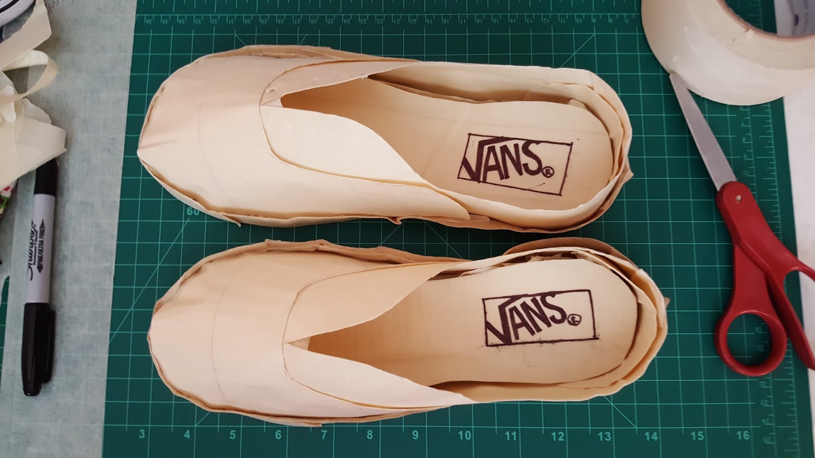 Art 3D Projects Project 1 Masking Tape Shoes