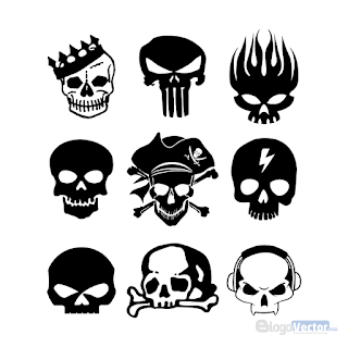 Skull Icon Logo vector (.cdr)