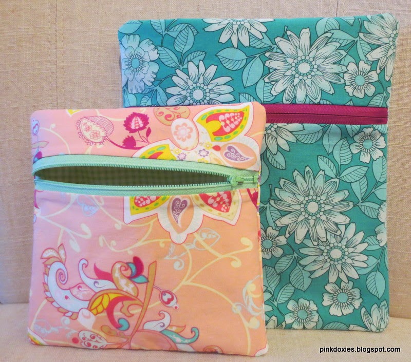 Pink Doxies: Progress of My Zipper Bag Project