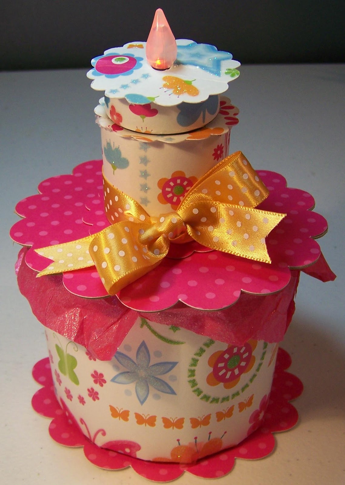Been There Salvaged That Birthday Cake Gift Box Tutorial