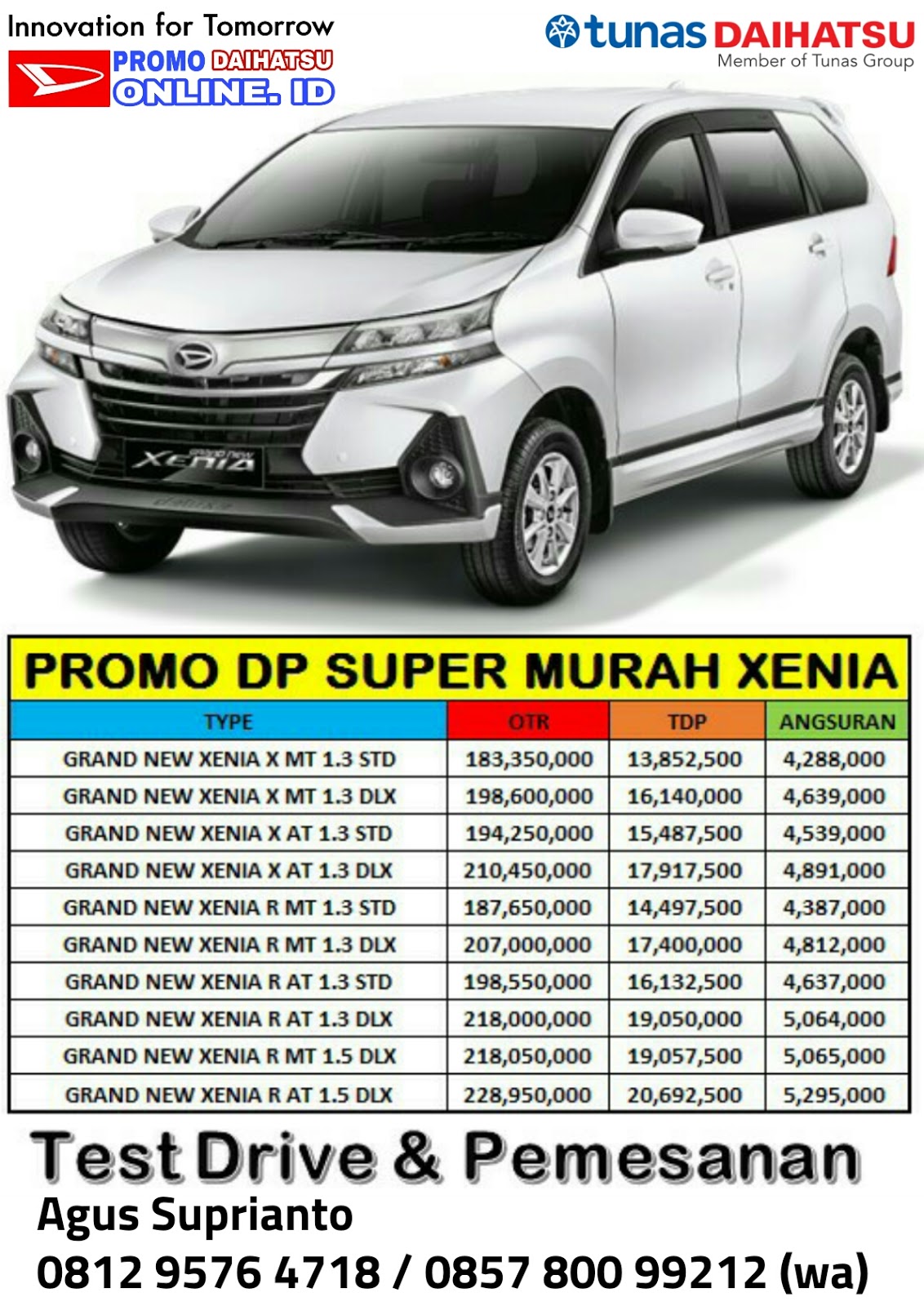 Daftar Harga Mobil Xenia