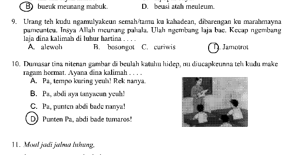 Soal Bahasa Sunda Kelas 11 Semester2 Tentang Kawih Beserta