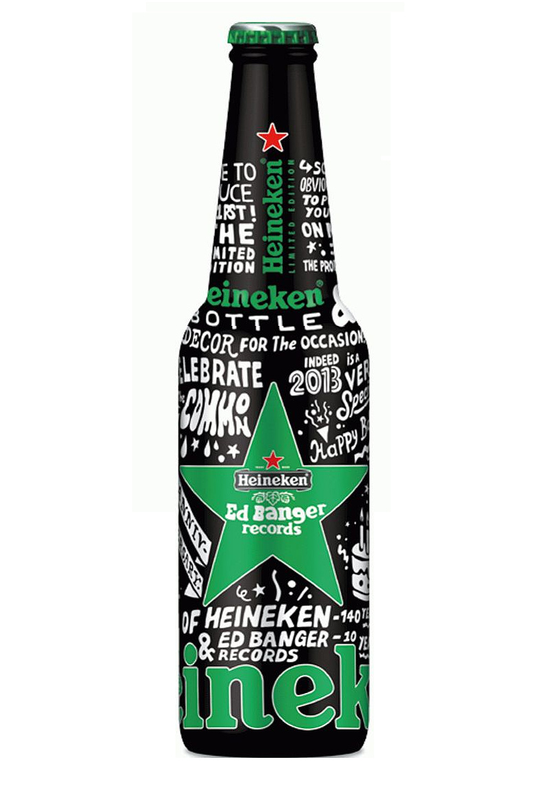 Heineken X Ed Banger Records special bottle