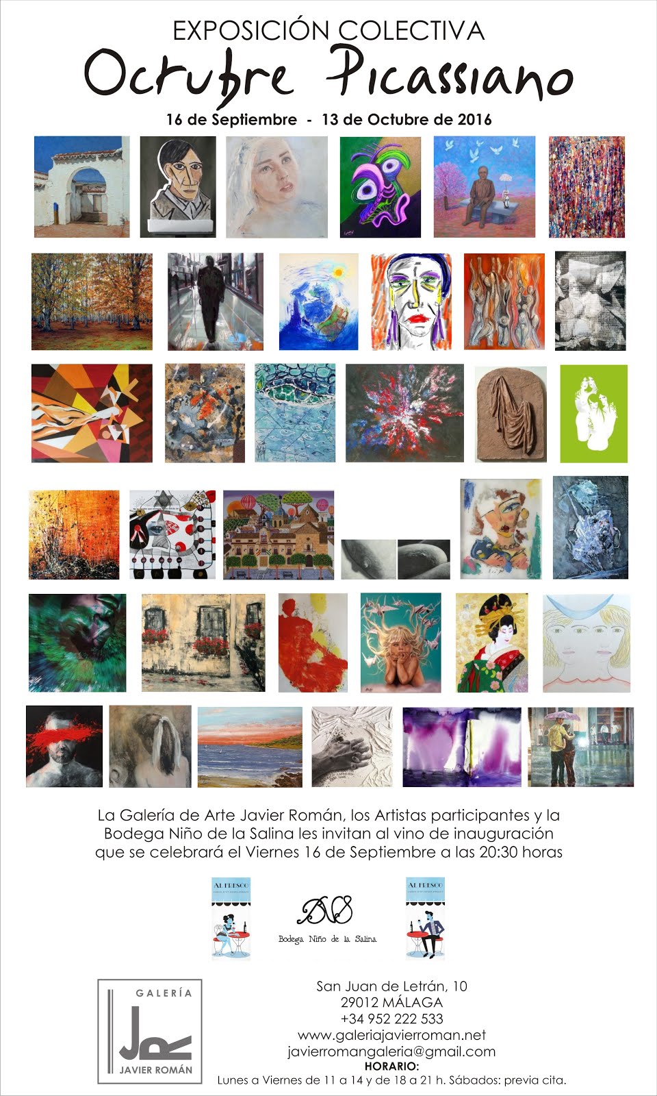 Exposición Octubre Picassiano Galería de Arte Javier Román.Málaga