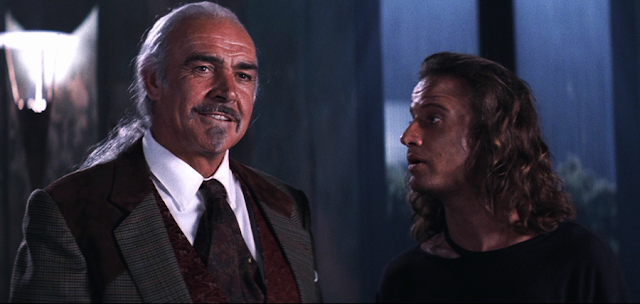 Christopher Lambert şi Sean Connery în Highlander 2