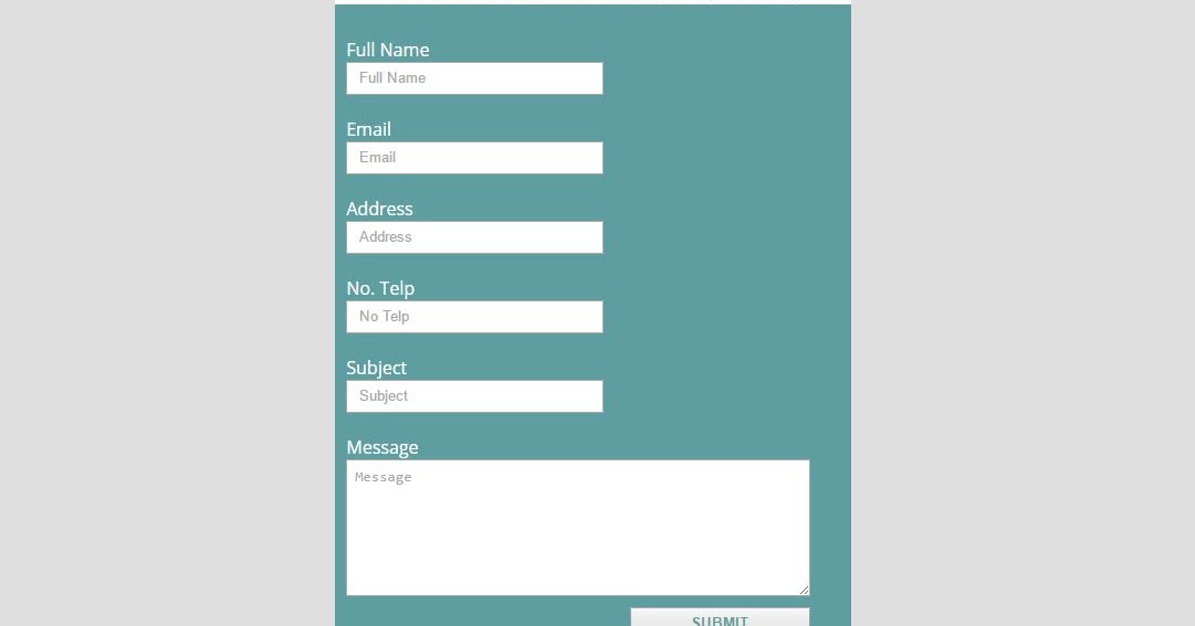 Membuat Form Isian Responsive dengan HTML dan CSS | NAWSPRESET