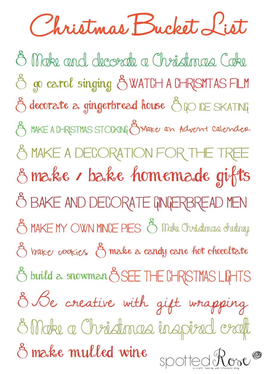 Couple Bucket List Christmas