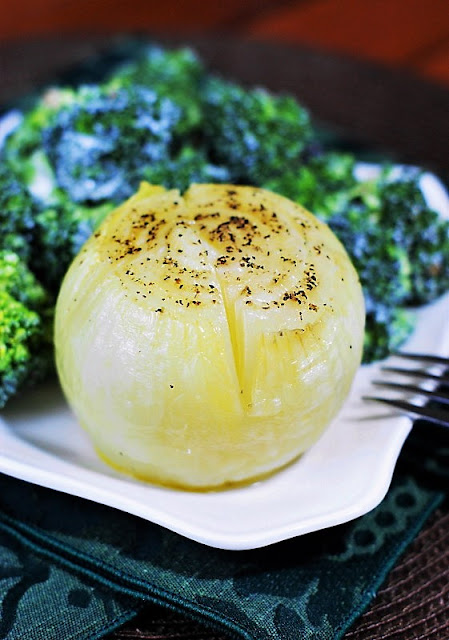Baked Onions Image ~ so tasty & easy to make.