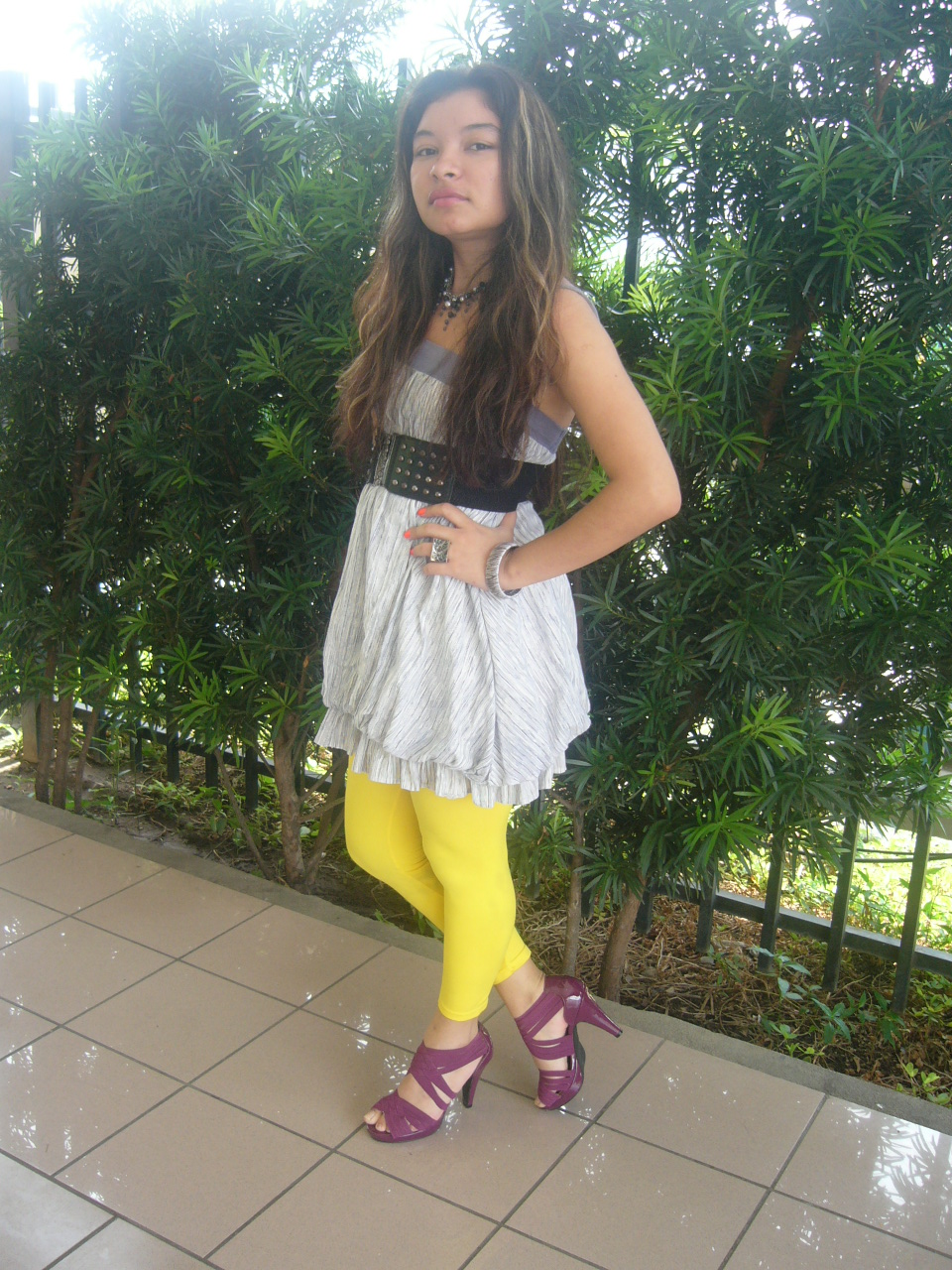 My look purple sandals