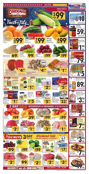 Cardenas Weekly Specials July 3 - July 9, 2019