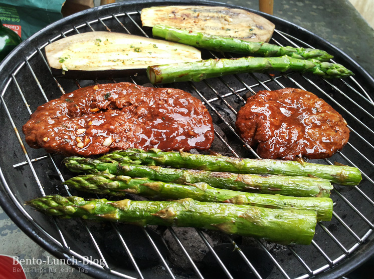 Bento Lunch Blog Rezept Gegrillter Seitan und Grilled Cheese Sandwich