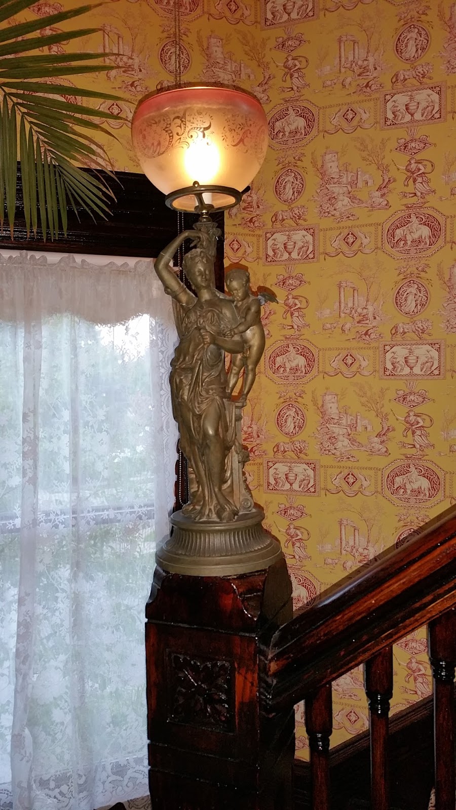 Those Polishing Touches On The Stairs 1889 Victorian House Restoration And Of Course The Newel Post Light
