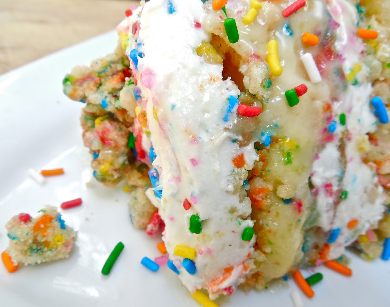 Haute + Heirloom “Momofuku Style” Gooey Butter Funfetti Layer Cake