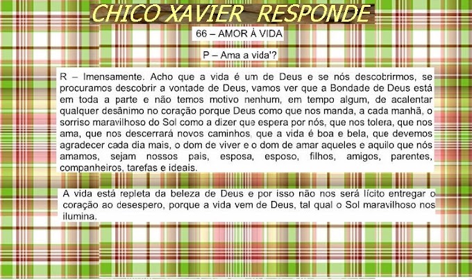 CHICO XAVIER RESPONDE-AMOR A VIDA-A MORTE