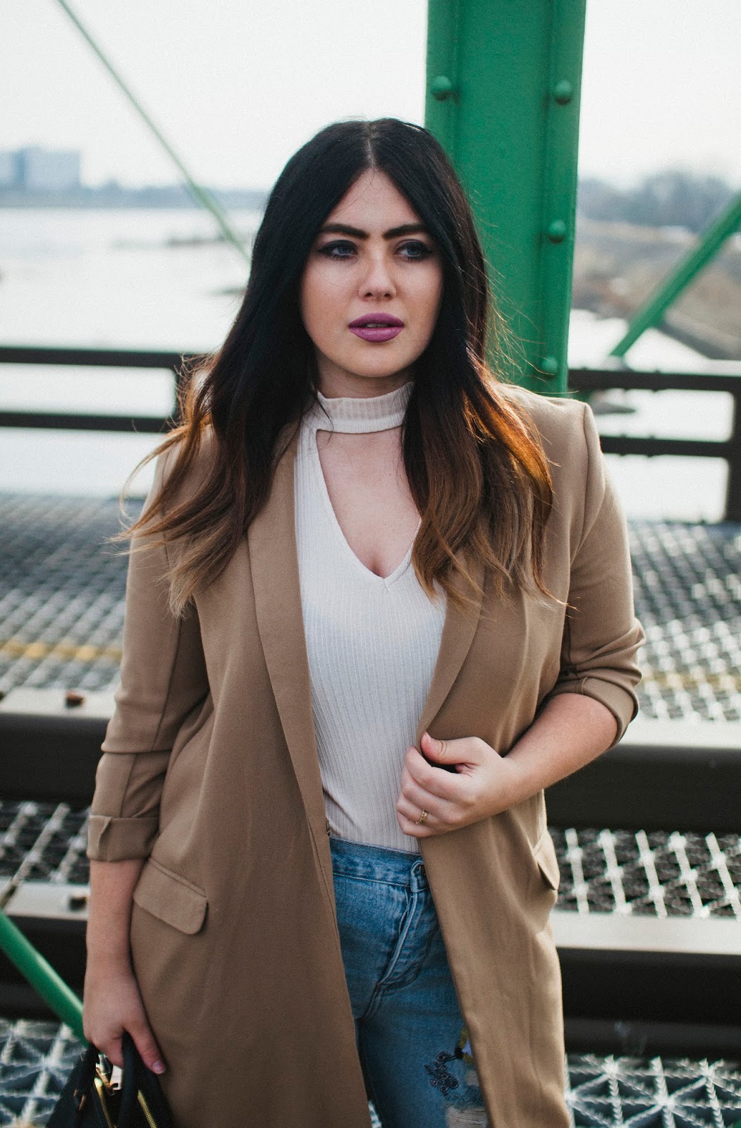 White Choker Top
