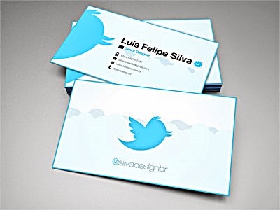 Best Business Cards example For Websites blog developer twitter social network micro blogging