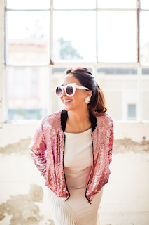 blouson teddy glitter mariee