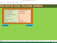 Aplikasi Analisis Soal Pilihan Ganda dengan Laporan Nilai Akhir Aplikasi Analisis Soal Pilihan Ganda dengan Laporan Nilai Akhir