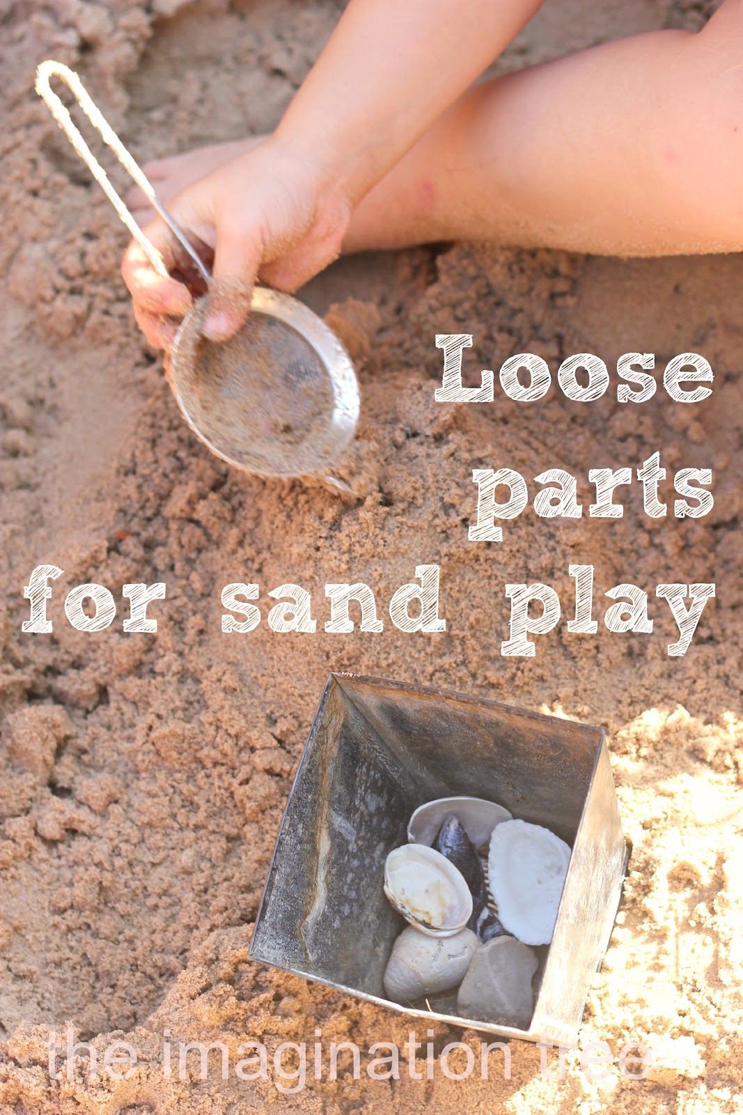 Invitation to Play: Sand Tray and Loose Parts - Happily Ever Mom
