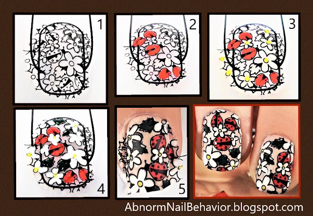 How to make a nail decal with born pretty stamping plates