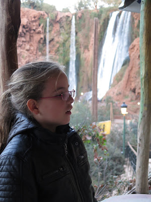 Macarena en las Cascadas de Ouzoud