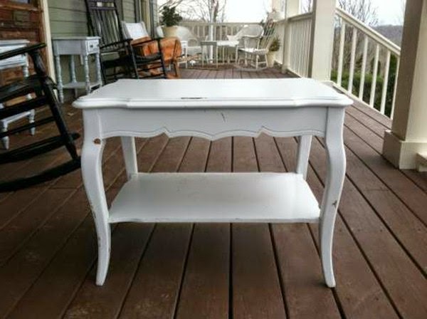 Particularly striking vintage tables!