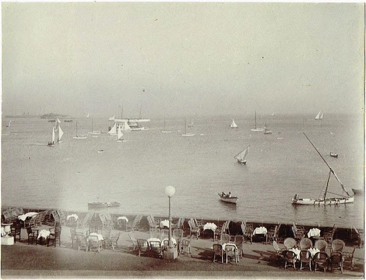 Bombay Yacht Club Terrace c1905