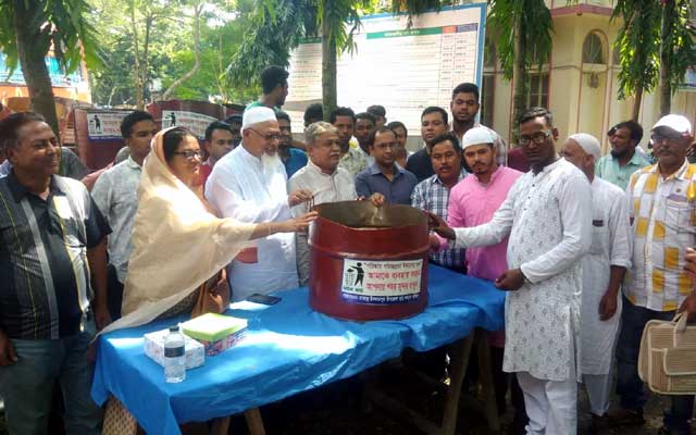 Establishment of dustbin of Islampur Upazila Student Welfare Council ইসলামপুর উপজেলা ছাত্র কল্যাণ পরিষদের ডাস্টবিন স্থাপন