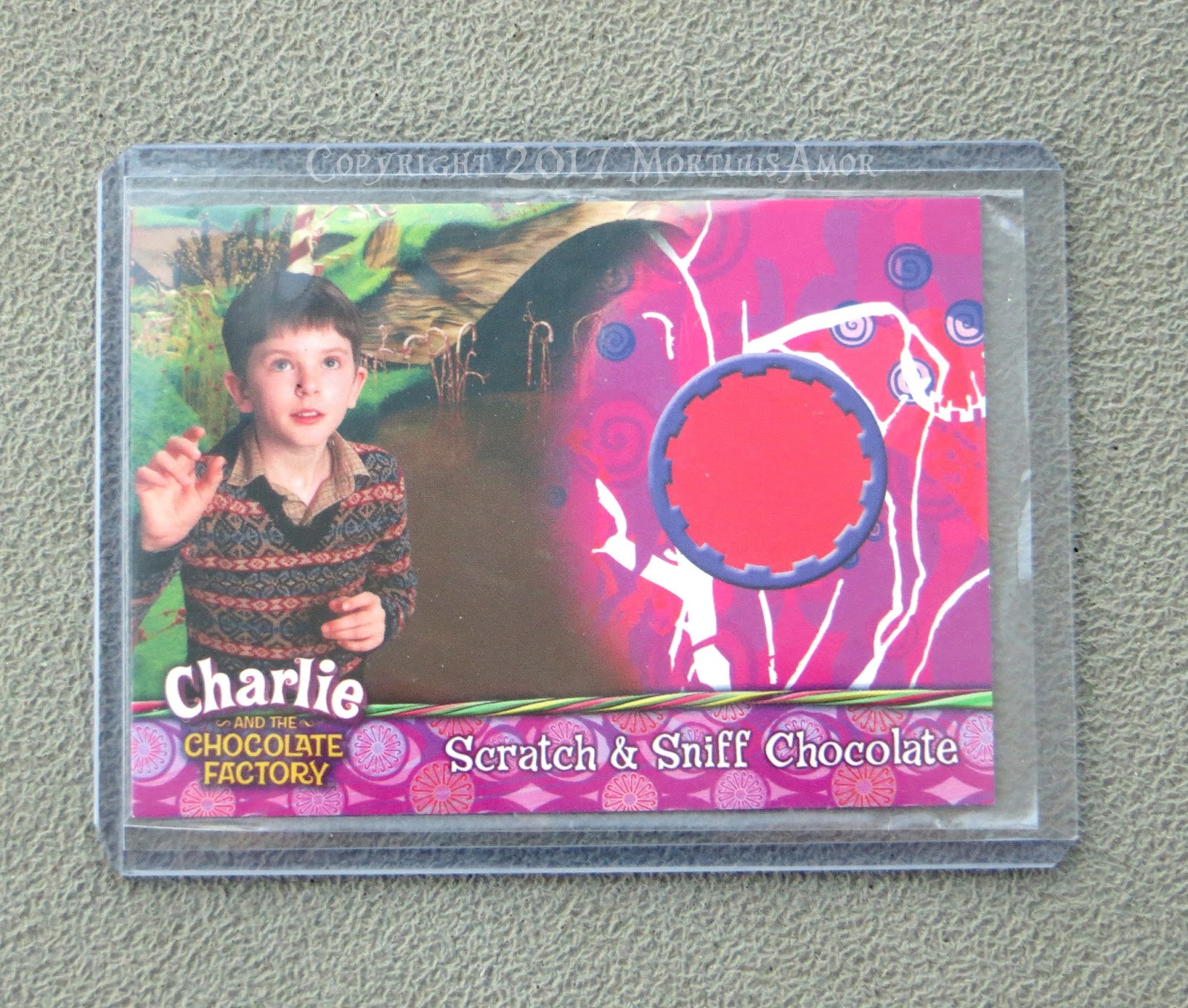 My Tim Burton Collection Scratch and Sniff trading card Chocolate