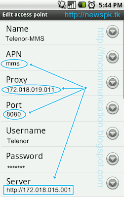 Telenor MMS settings for Andriod™ SmartPhone