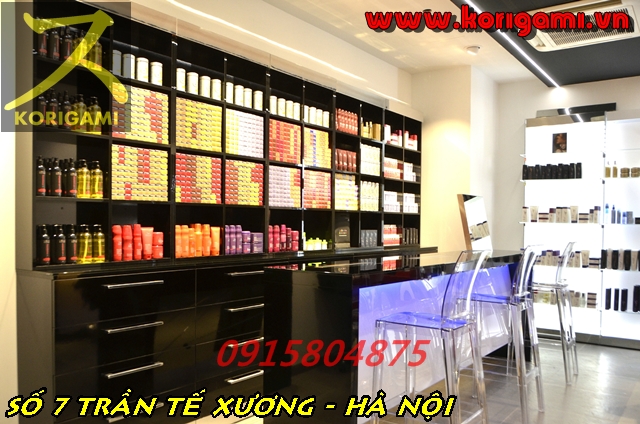 THAM KHẢO THIẾT KẾ PHÒNG NHUỘM TÓC LÀM HOÁ CHẤT COLOR BAR