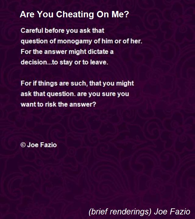 Love Relationship Issues: Cheating Poems about Boyfriends & Girlfriend