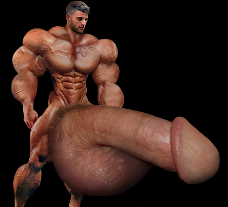 Muscle cock morph big stuffing. 