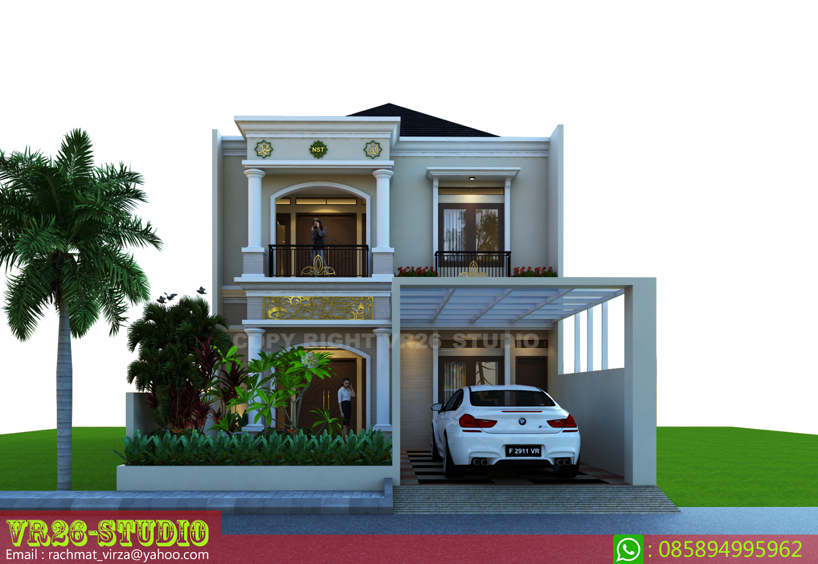 3d Visualizer Desain Rumah Idaman Klasik Modern 2 Lantai
