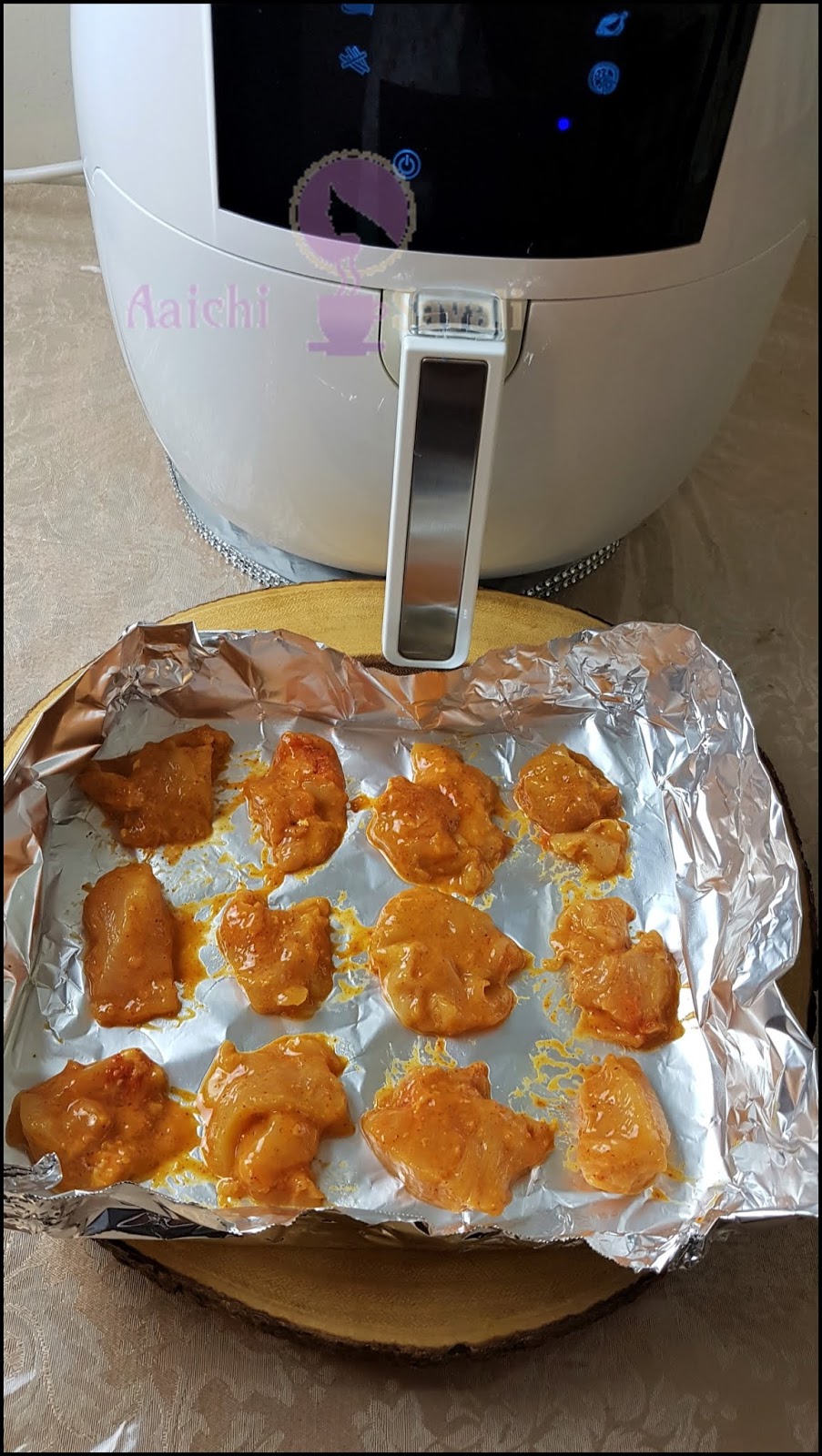 Hot Spicy Chicken 65 Non Deep Fry Restaurant Style Chicken 65 Recipe Air Fryer Recipe Aaichi Savali