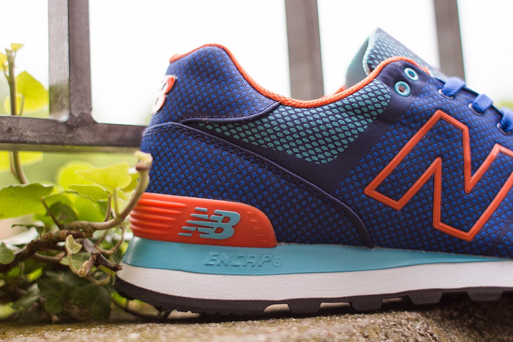 new balance 574 gris orange