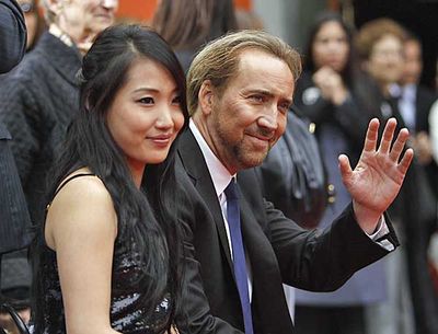 Hollywood All Stars: Nicolas Cage with Wife Pics