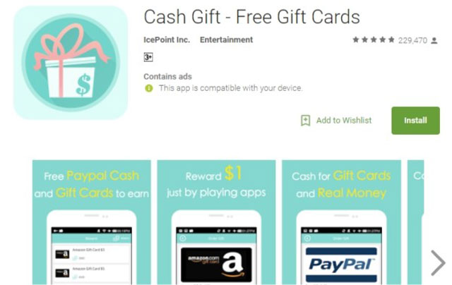 Cash Gift Aplikasi Penghasil Uang Terbaru 2022