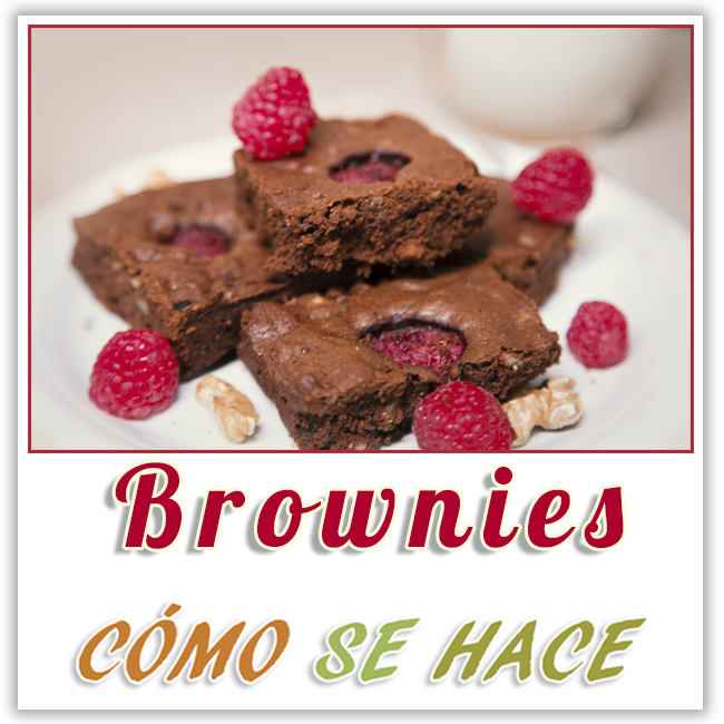  BROWNIES CON FRAMBUESAS