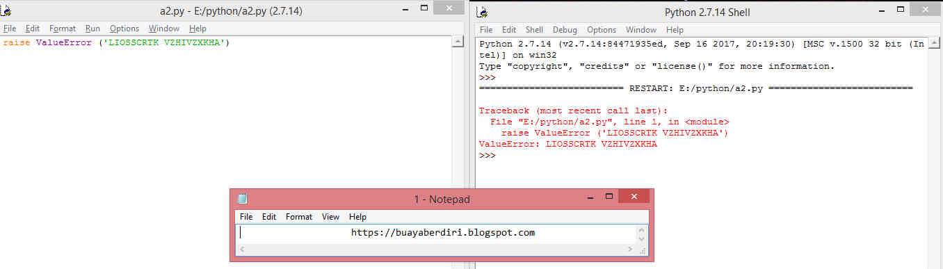 42.Belajar Bersama Python | Raising Exception - Raise Statement