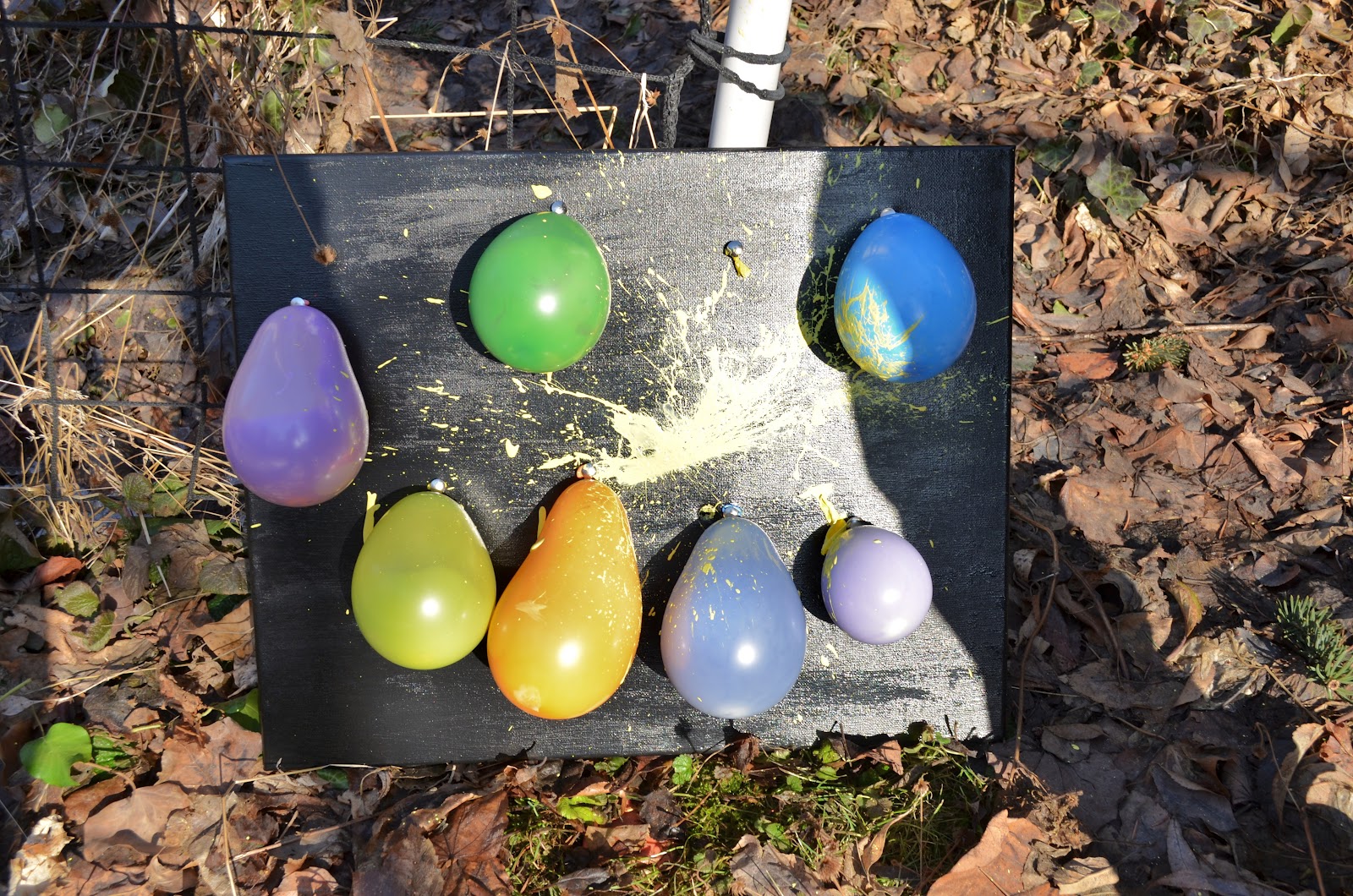 Painting with Balloons and Darts