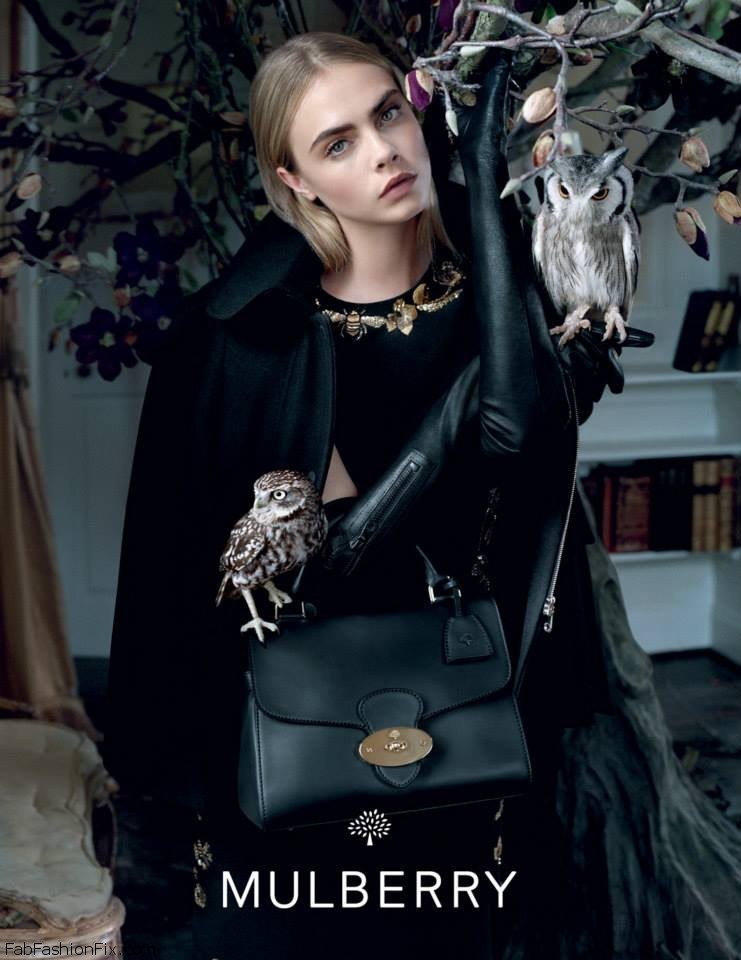 Cara Delevingne Magazine Photoshoot For Mulberry Fall 2013 campaign