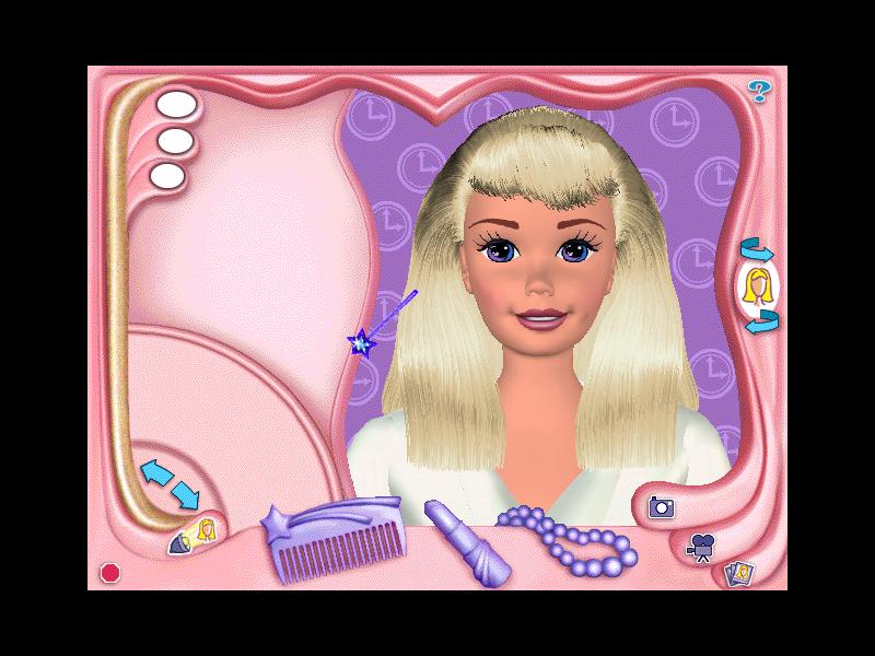 Игры барби красоты. Barbie Magic hair Styler. Игра Barbie Beauty Styler. Барби игра с волосами. Игра Барби салон для питомцев.