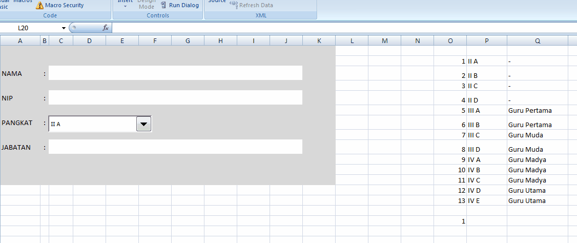 combo box semi-otomatis di Excel