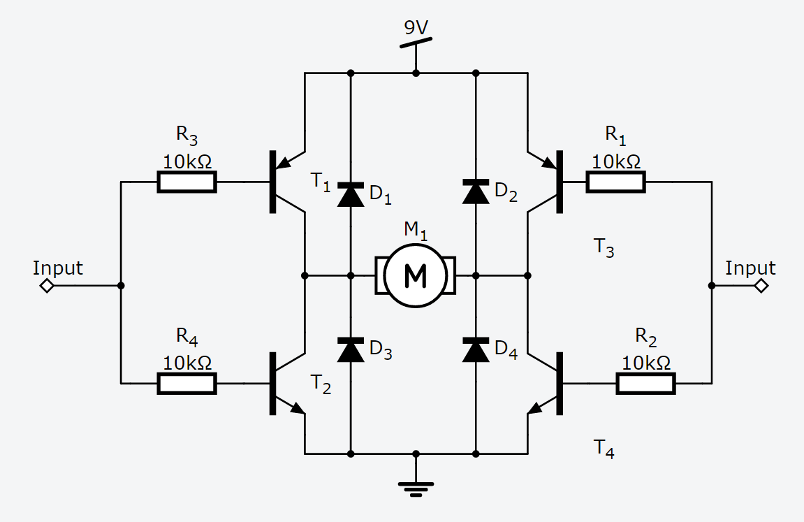Н мост на биполярных транзисторах кт803а
