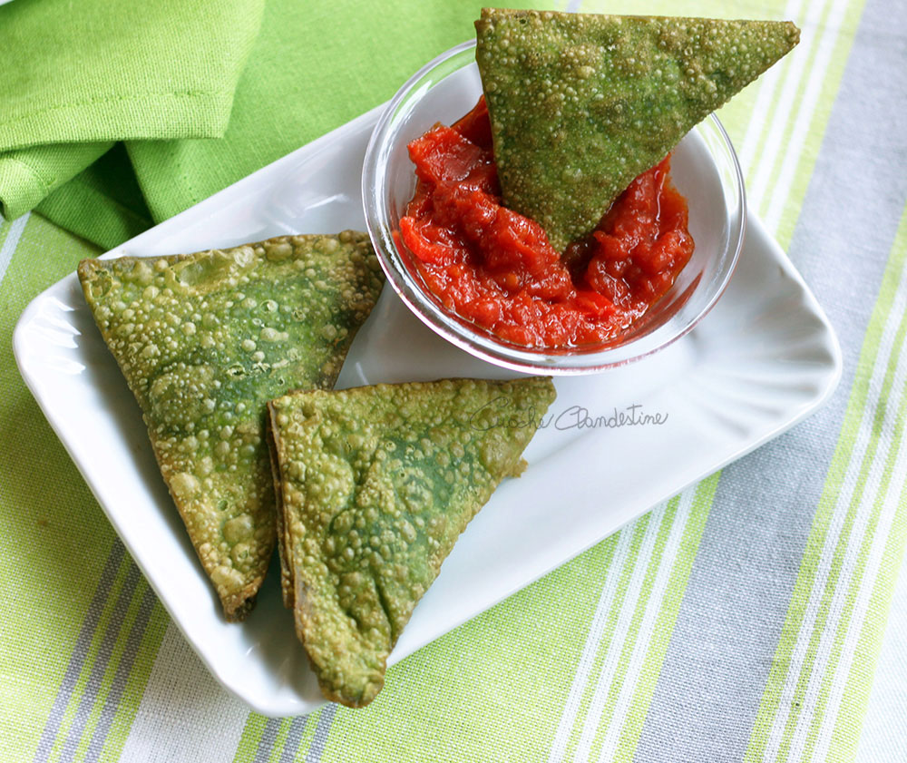 Green samosas Samosas verdes Ricetta ed ingredienti dei Foodblogger