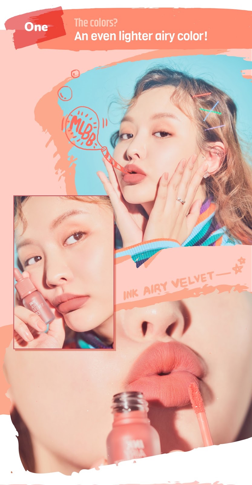 Peripera Ink Airy Velvet 05 Genius Rosy Tint WateryScenery